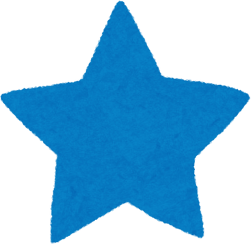 Illustration of a Simple Blue Star